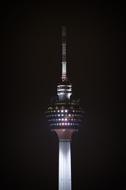Kuala Lumpur Tower at night