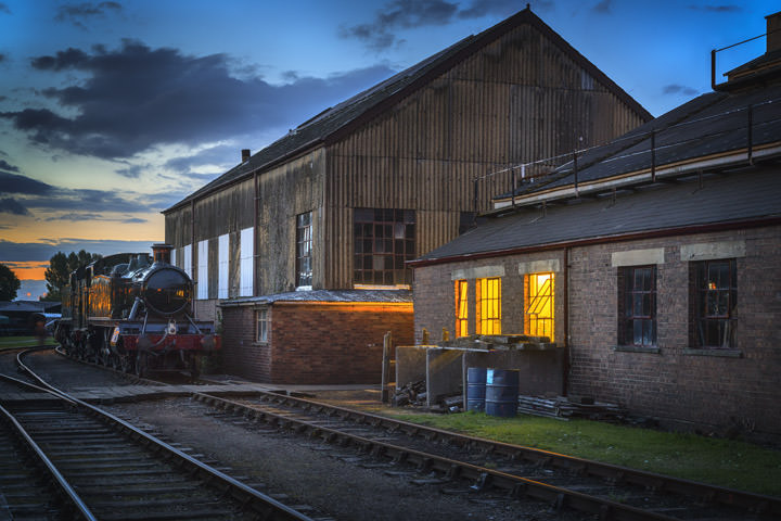 The Engine Shed at dusk